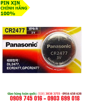 Pin 3v lithium Panasonic CR2477 chính hãng Made in Indonesia